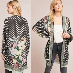 Anthropologie Scarlett Polka Dot Kimono